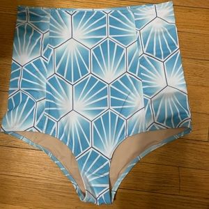 Extended high wasted swim bottoms